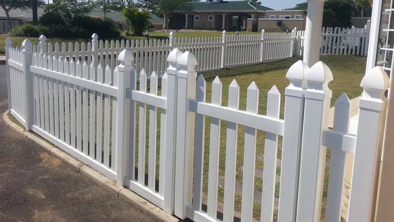 pvc picket fence gate